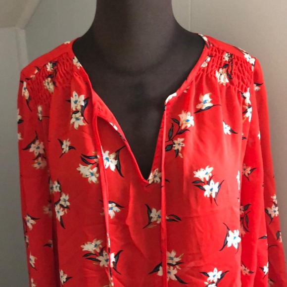 FINAL SALE Stitch Fix Caliya Smocked Floral Blouse - Picture 2 of 6